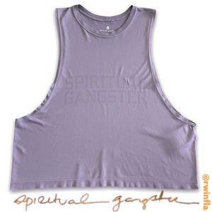 Spiritual Gangster Supernova Muscle Tank Deep Cut Armholes Solid M/L NWT